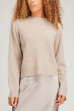 Sablyn Sweaters Ali Long Sleeve Cashmere Sweater in Flax