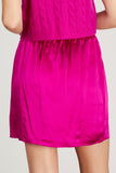 Sablyn Skirts Ari Silk Mini Skirt in Raspberry Sablyn Ari Silk Mini Skirt in Raspberry