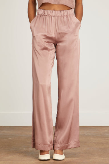 Sablyn Pants Brynn Silk Pant with Pockets in Mink