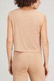 Sablyn Tops Josette Relaxed Fit Tank in Honey Sablyn Josette Relaxed Fit Tank in Honey