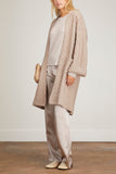 Sablyn Sweaters Kari Braided Detail Cardigan in Flax