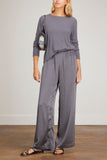 Sablyn Sweatshirts Ryder Rib Pullover in Thunder