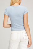 Sablyn Tops Yael Fitted Rib T-Shirt in Gemini