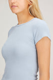 Sablyn Tops Yael Fitted Rib T-Shirt in Gemini