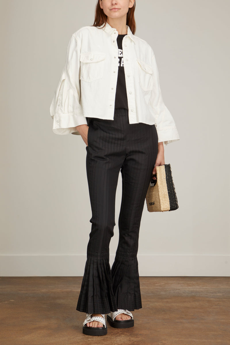 Sacai Cotton Gabardine Pants in Black – Hampden Clothing