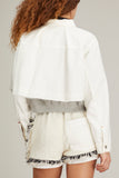 Sacai Jackets Denim Blouson in Off White