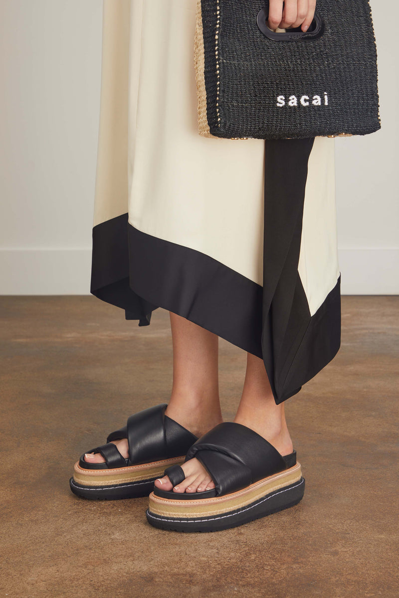 Sacai Multiple Sole Sandals in Black – Hampden Clothing