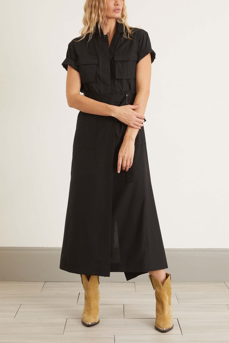 Sacai Suiting Mix Dress in Black – Hampden Clothing