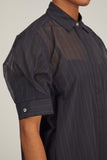 Sacai Dresses Chalk Stripe Shirt Dress in Navy Sacai Chalk Stripe Shirt Dress in Navy