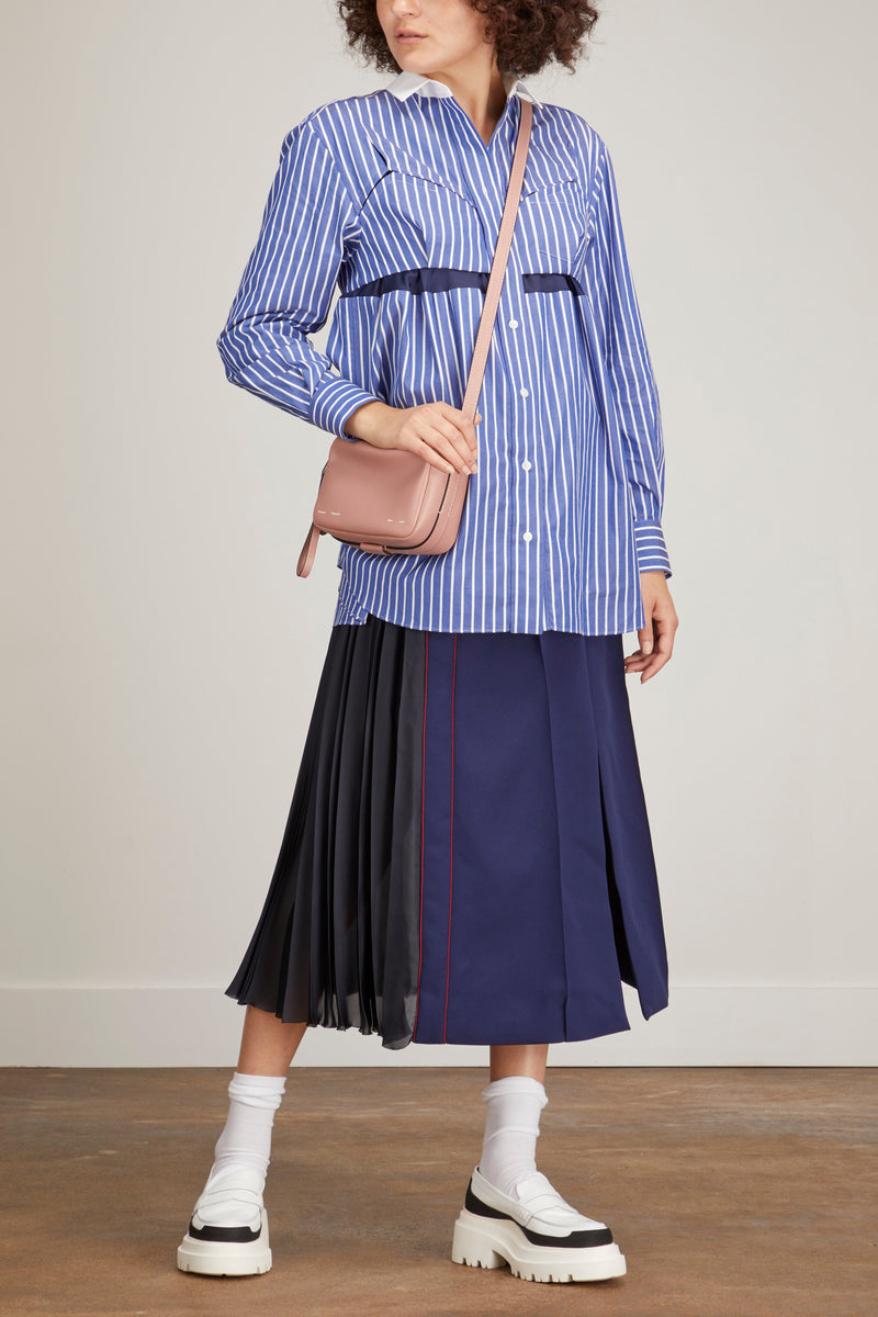 Sacai Cotton Poplin Shirt in Blue Stripe – Hampden Clothing