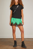 Sacai Tops Cotton Ramie Jersey T-Shirt in Black