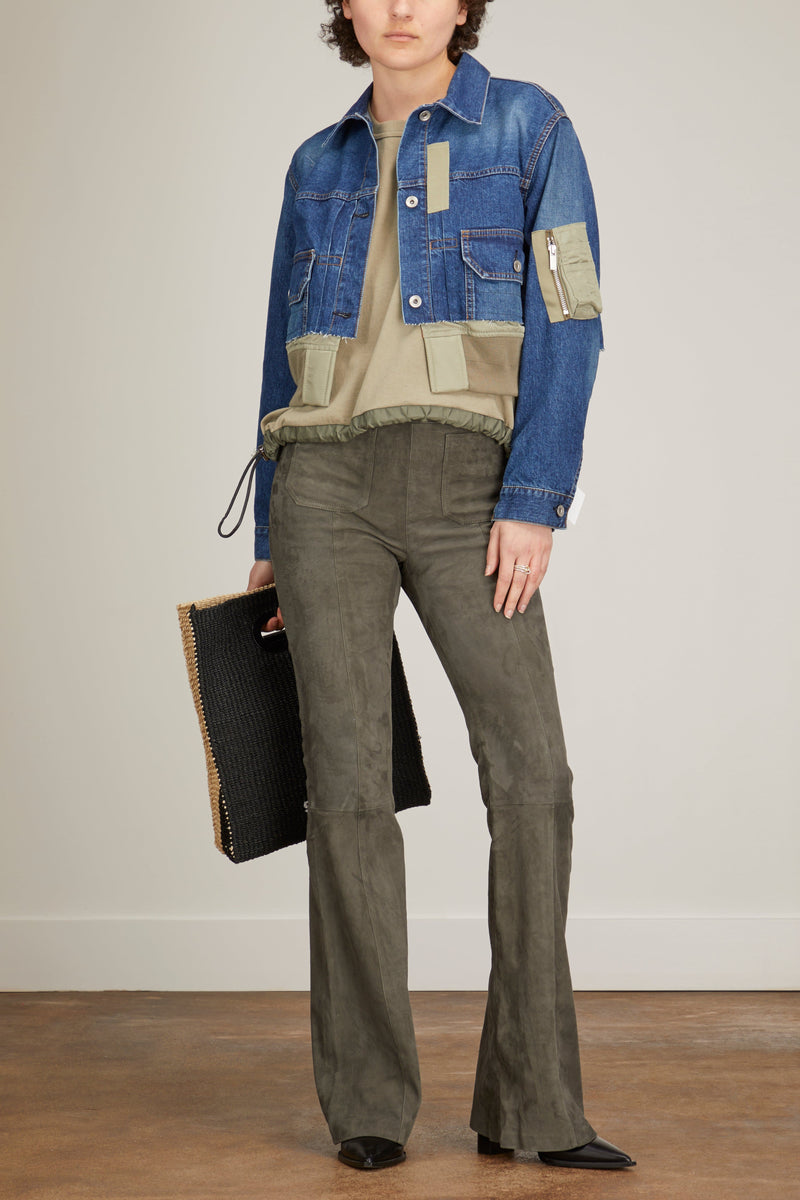 Sacai Denim Blouson in Blue – Hampden Clothing