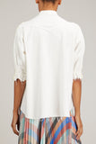 Sacai Sweaters Denim Pullover in Off White