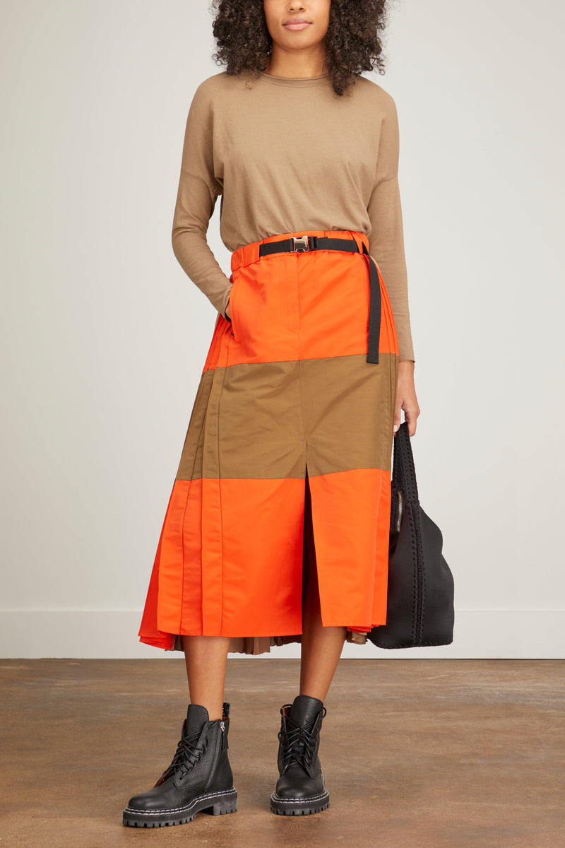 Sacai Grosgrain Skirt in Orange – Hampden Clothing