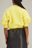 Sacai Tops Knit Pullover in Yellow