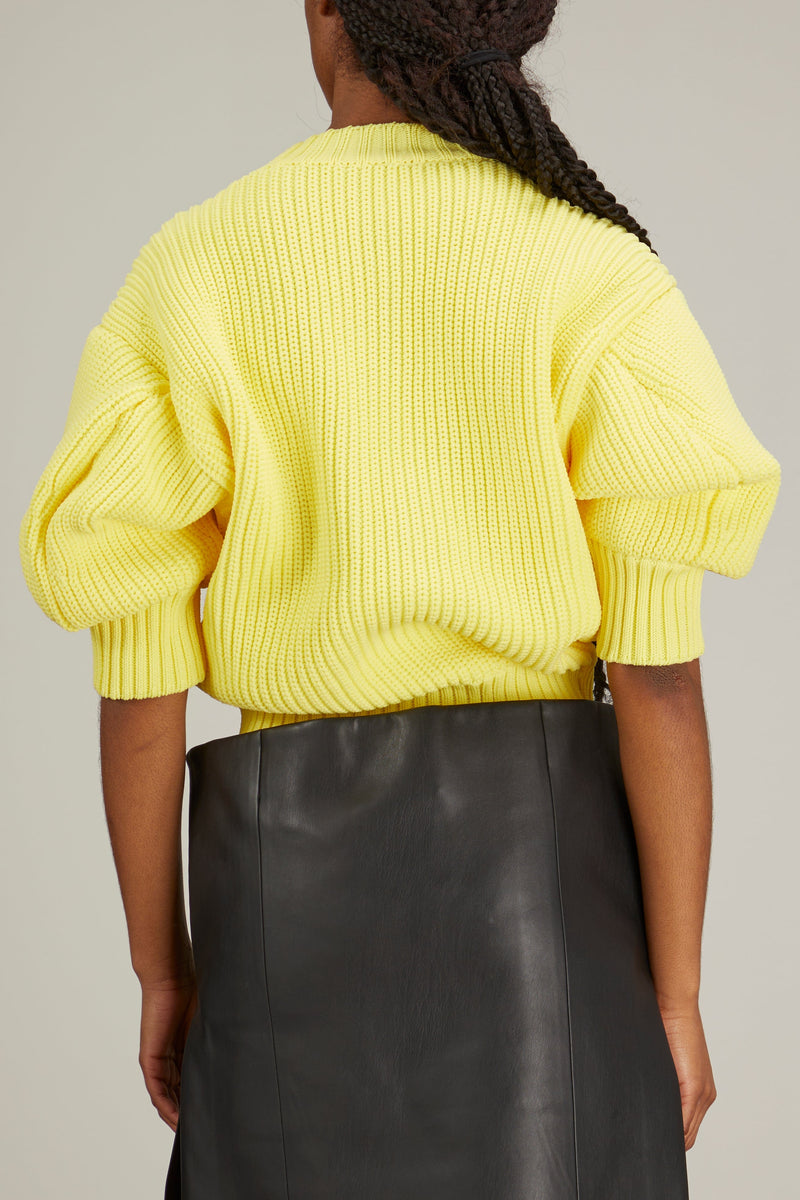 Sacai Knit Pullover in Yellow – Hampden Clothing