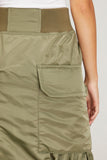 Sacai Skirts Nylon Twill Skirt in Khaki Sacai Nylon Twill Skirt in Khaki