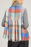 Sacai Sweaters Plaid Wool Knit Pullover in Gray/Multi Sacai Plaid Wool Knit Pullover in Gray/Multi