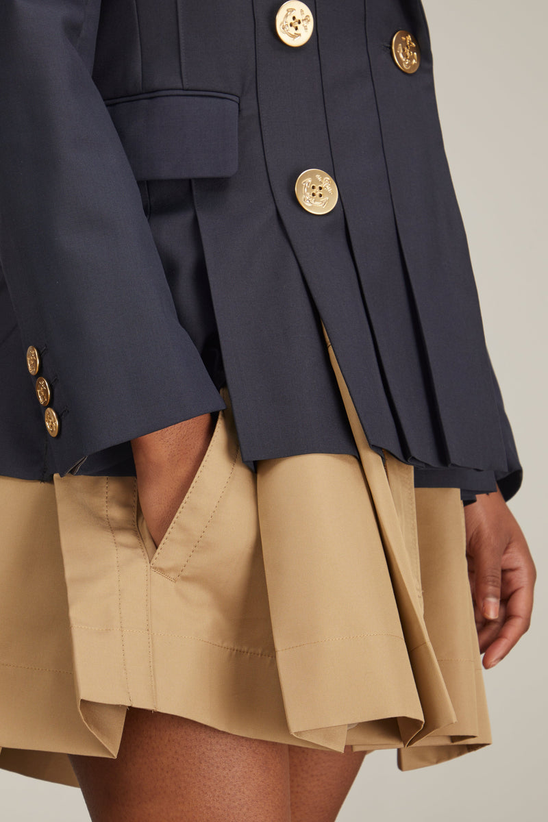 Sacai Suiting Cotton Gabardine Jacket in Navy – Hampden Clothing