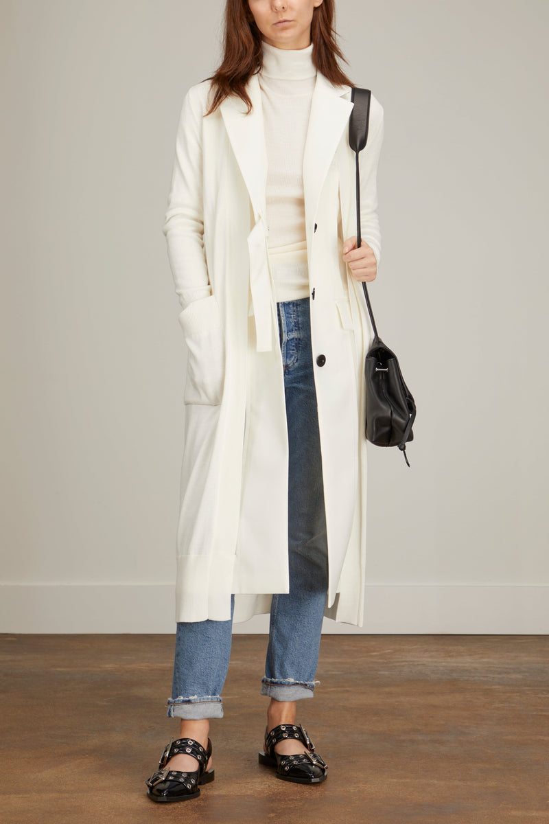 Suiting x Knit Cardigan in Off White – Hampden Clothing