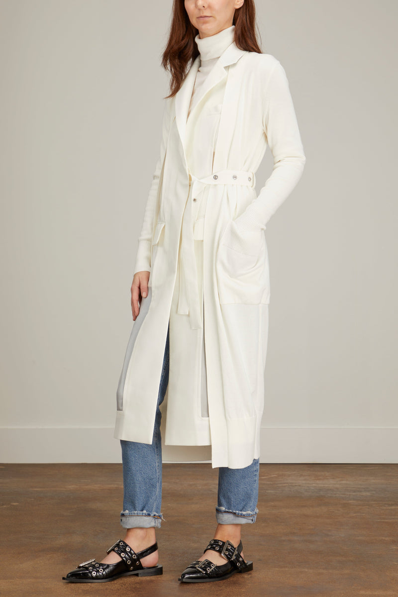 Suiting x Knit Cardigan in Off White – Hampden Clothing