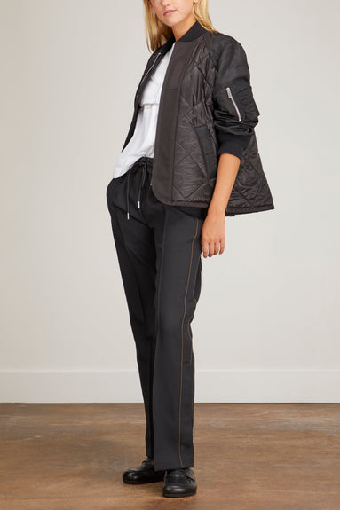 Sacai Pants Technical Jersey Pants in Black