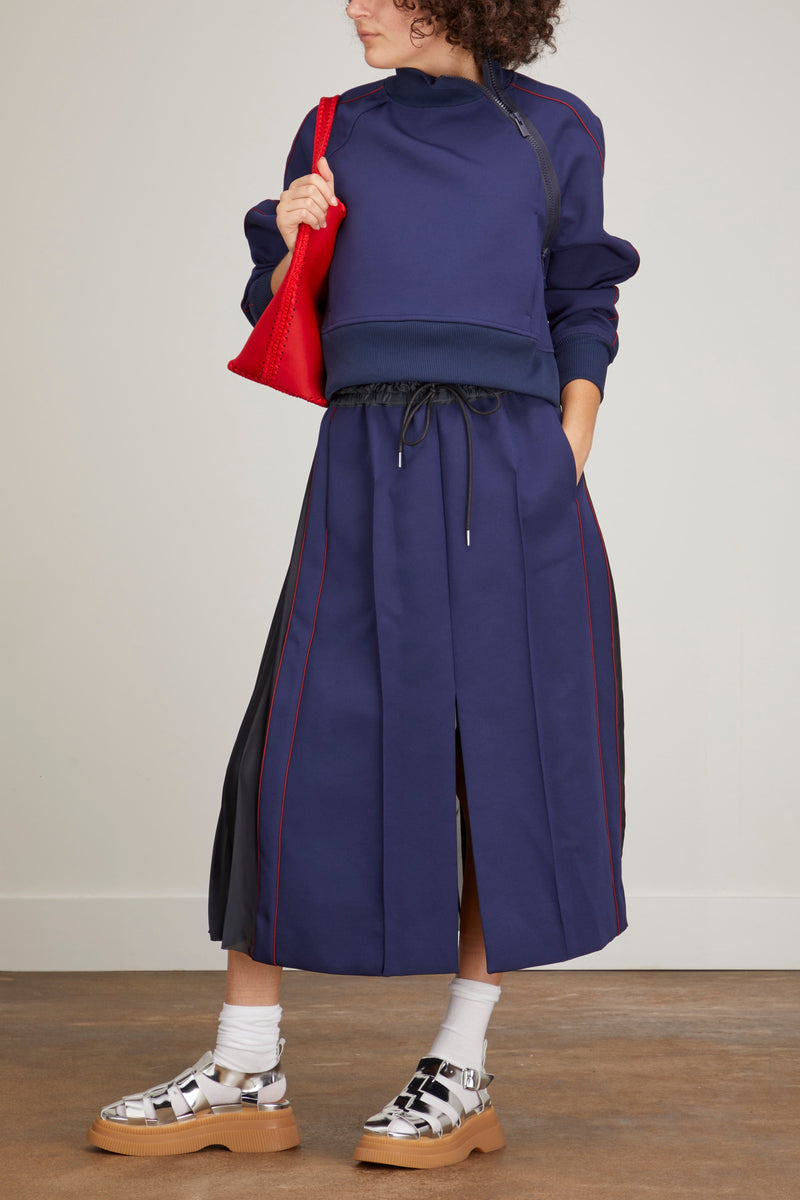 Sacai Technical Jersey Skirt in Navy – Hampden Clothing
