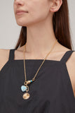 Samira 13 Necklaces Heart Twist Neck Cobra Charm Necklace in 14k Yellow Gold