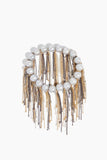 Samira 13 Bracelets Silver Fresh Water Pearl Fringe Bracelet in Yellow Gold Fill Samira 13 Silver Fresh Water Pearl Fringe Bracelet in Yellow Gold Fill