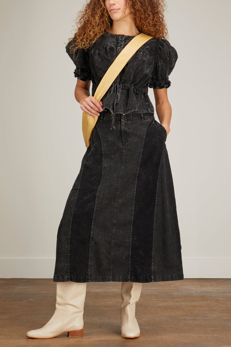 Sea Tyla Twill Skirt in Black – Hampden Clothing