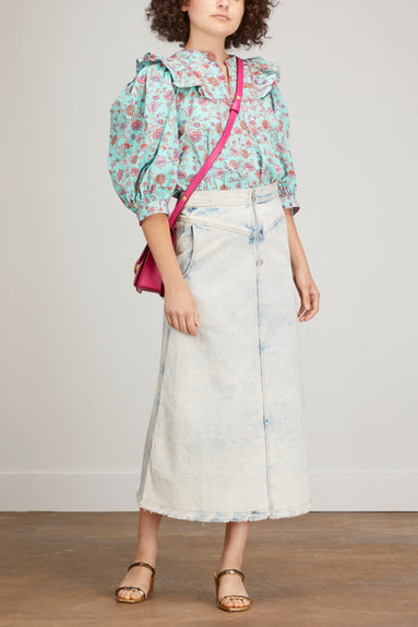 Sea Tops Brita Short Sleeve Top in Blue