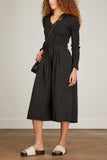 Sea Dresses Casey Hand Smocked Long Sleeve Zip Front Dress in Black