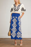 Sea Skirts Manuela Embroidered Skirt in Blue Sea Manuela Embroidered Skirt in Blue