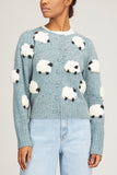 Sea Sweaters Samira Sheep Knit Cardigan in Stone