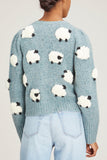 Sea Sweaters Samira Sheep Knit Cardigan in Stone