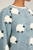 Sea Sweaters Samira Sheep Knit Cardigan in Stone