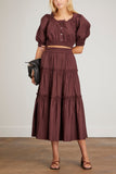 Sea Tops Sloane Puff Sleeve Top in Merlot Sea Sloane Puff Sleeve Top in Merlot