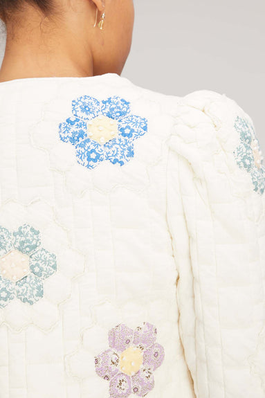 Sea Jackets Violette Patch Jacket in White