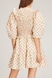 Sea Dresses Wilma Matlasse Short Sleeve Dress in Cream Sea Wilma Matlasse Short Sleeve Dress in Cream
