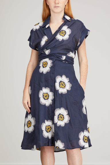 Silvia Tcherassi Dresses Paloma Dress in Navy