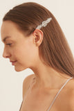 Simone Rocha Hair Accessories Large Flower Hair Clip in Clear