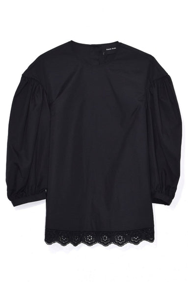 Simone Rocha Clothing Dropped Sleeve Blouse in Black