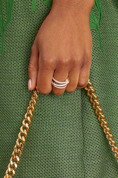 Spinelli Kilcollin Rings Nova SG Petite Ring in Sterling Silver/18k Yellow Gold Spinelli Nova SG Petite Ring in Sterling Silver/18k Yellow Gold