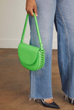Stella McCartney Shoulder Bags Frayme Medium Flap Shoulder Bag in Fluo Green Stella McCartney Frayme Medium Flap Shoulder Bag in Fluo Green