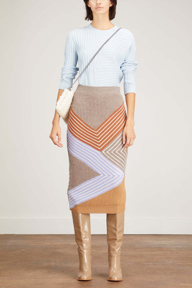 Stella McCartney Skirts 3D Stripes Skirt in Multicolor Stella McCartney 3D Stripes Skirt in Multicolor