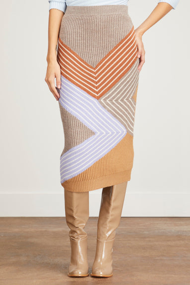 Stella McCartney Skirts 3D Stripes Skirt in Multicolor Stella McCartney 3D Stripes Skirt in Multicolor