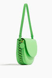 Stella McCartney Handbags Shoulder Bags Frayme Medium Flap Shoulder Bag in Fluo Green Stella McCartney Frayme Medium Flap Shoulder Bag in Fluo Green