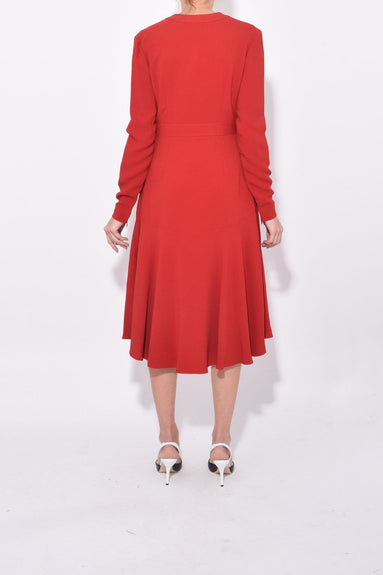 Stella McCartney Clothing Long Sleeve Dress in Red Romance