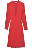 Stella McCartney Clothing Long Sleeve Dress in Red Romance