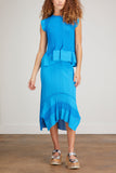 Stella McCartney Skirts Plisse Froth Knit Skirt in Cerulean Blue